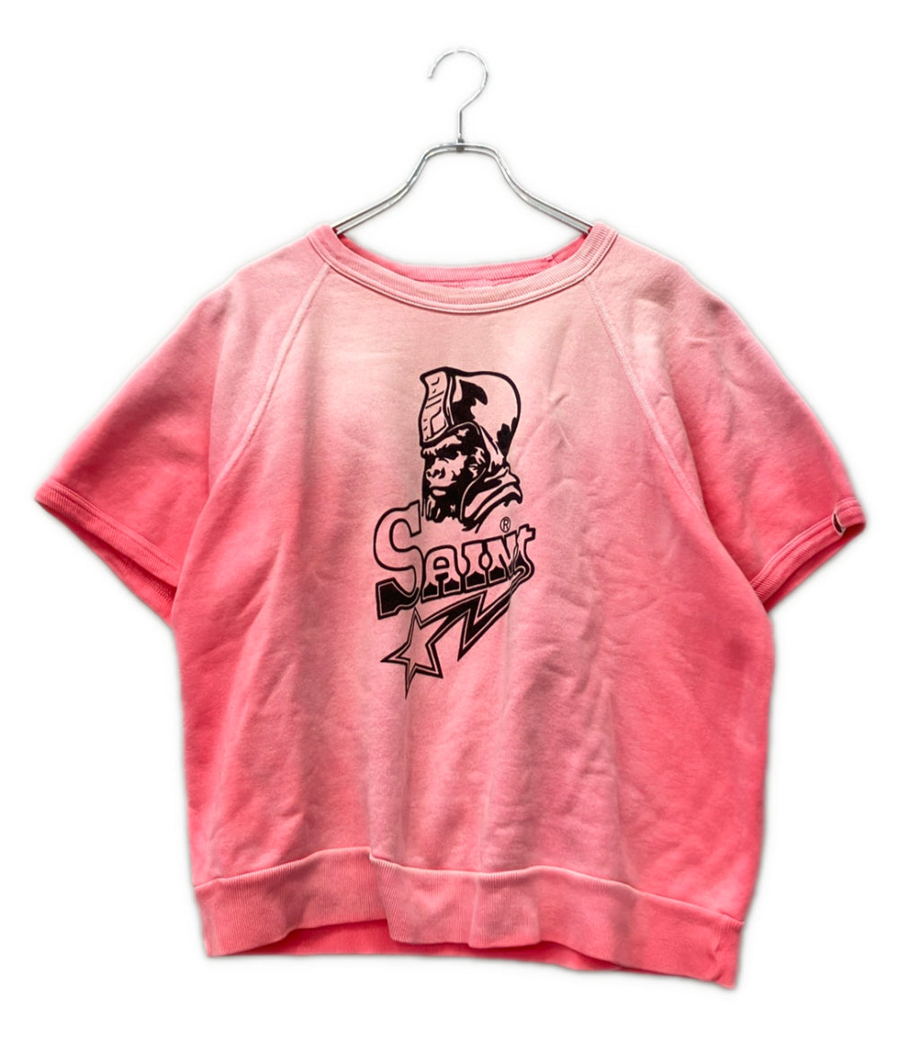 SAINT MICHAEL A BATHING APE 半袖 クルーネック スウェット SM-MK8-0000-C51 メンズ SIZE M セントマイケル アベイシングエイプ