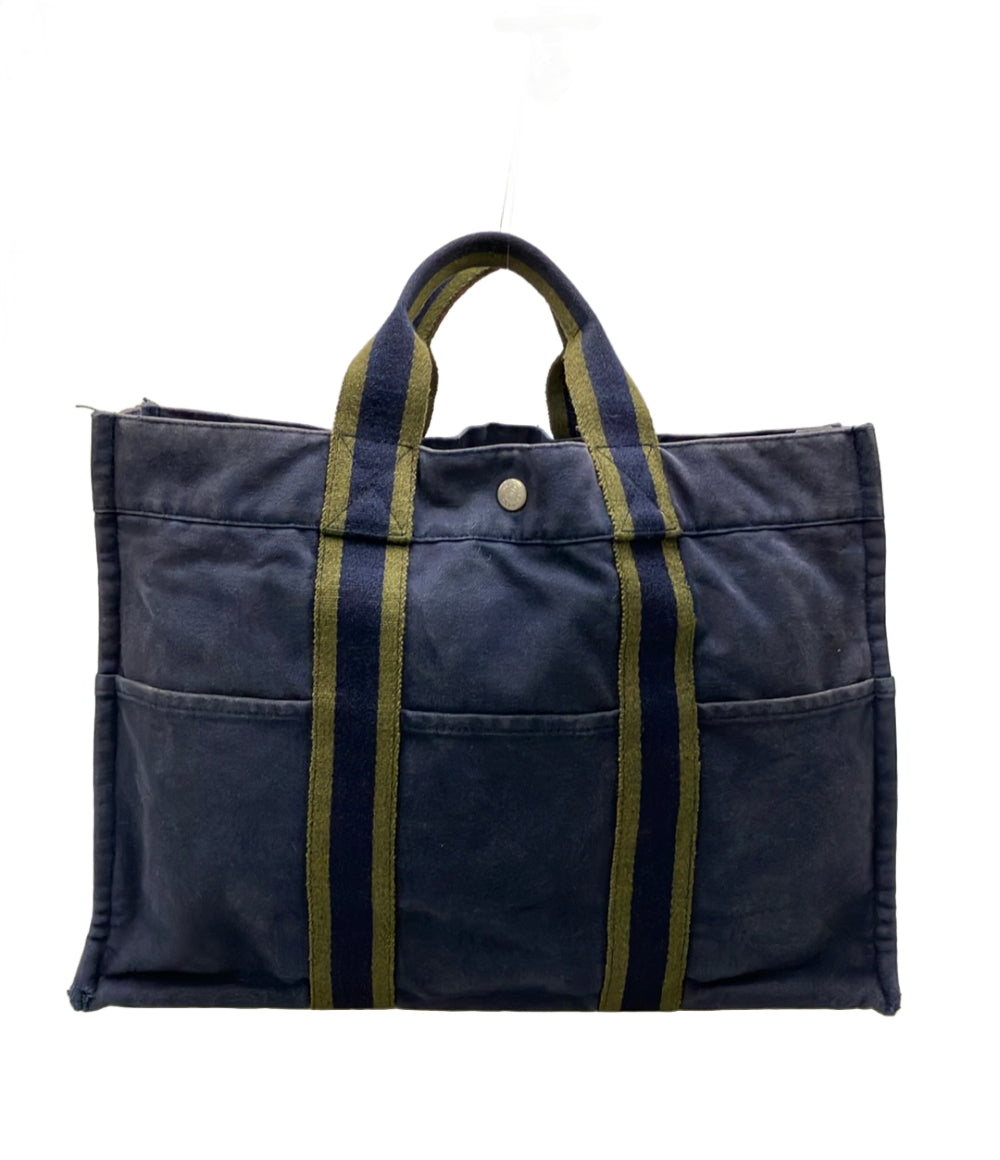 HERMES トートバッグ キャンバス フールトゥMM レディース エルメス