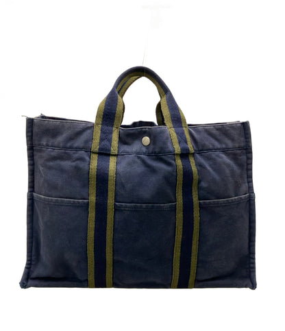 HERMES トートバッグ キャンバス フールトゥMM レディース エルメス