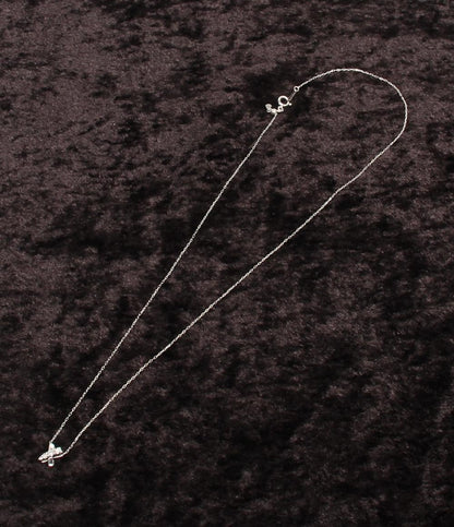 美品 ネックレス K18WG ダイヤ 0.07ct レディース