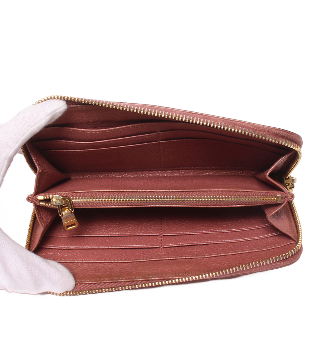 Miu Miu ラウンドファスナー長財布 5M0506 レディース ミュウ ミュウ