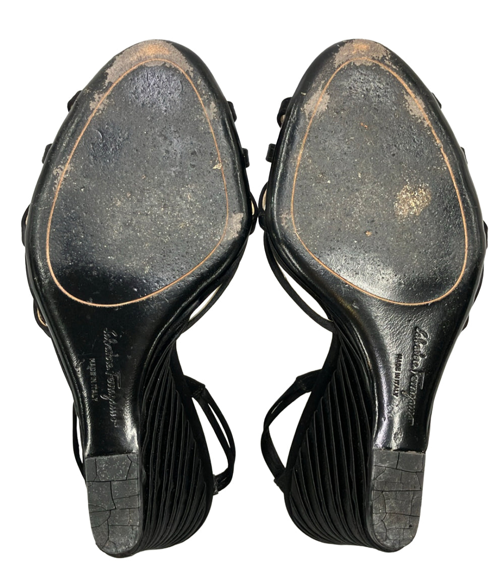 訳あり Salvatore Ferragamo ウェッジソールサンダル レディース SIZE 6 サルヴァトーレフェラガモ