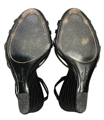 訳あり Salvatore Ferragamo ウェッジソールサンダル レディース SIZE 6 サルヴァトーレフェラガモ