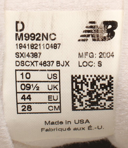 ニューバランス ローカットスニーカー M992NC メンズ SIZE 28.0 (XL) NEW BALANCE