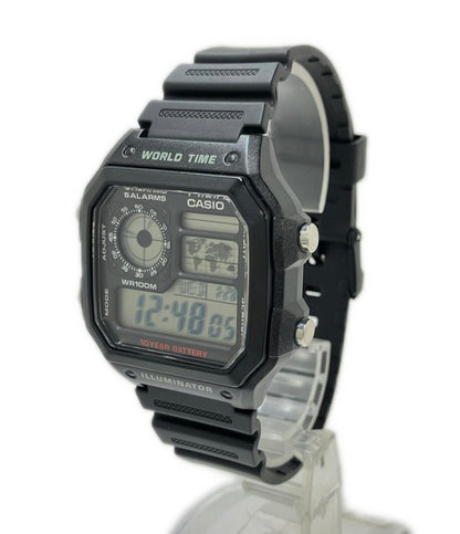 美品 CASIO 腕時計 クオーツ AE-1200WH メンズ カシオ