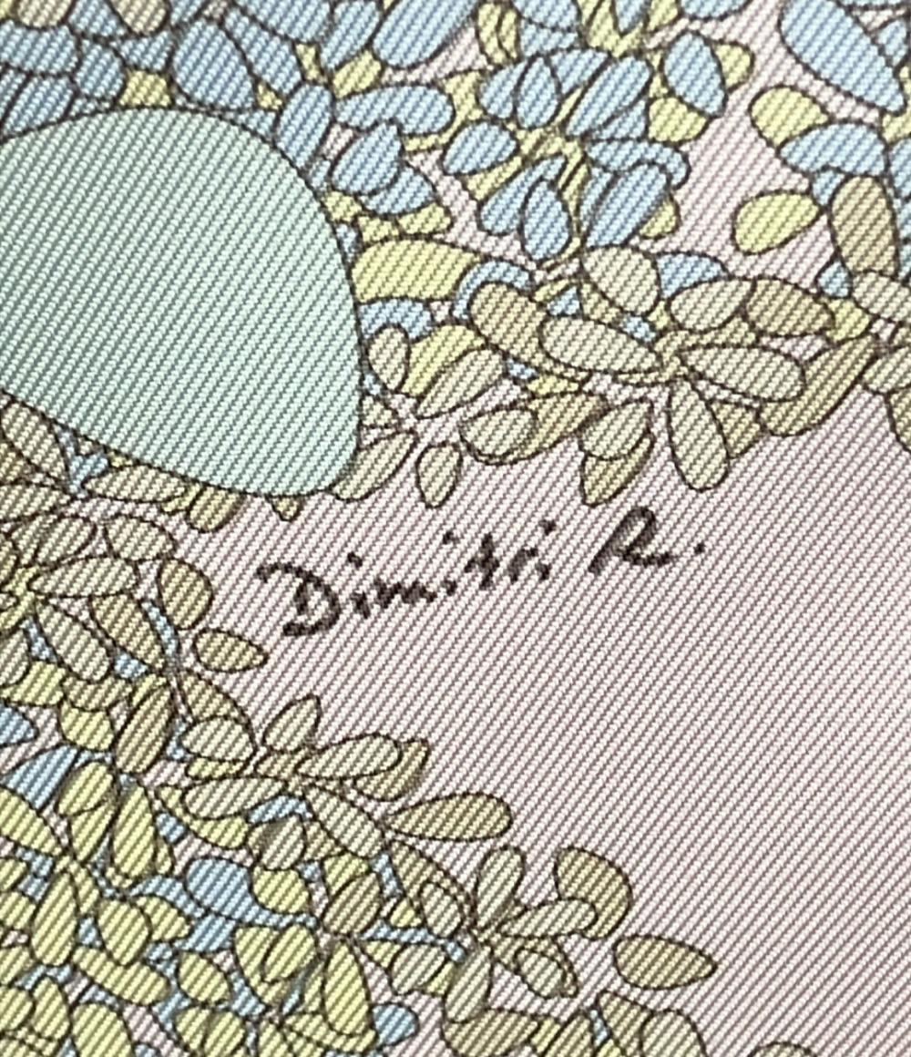 美品 エルメス スカーフ シルク カレ90 100% 花の捧げ物