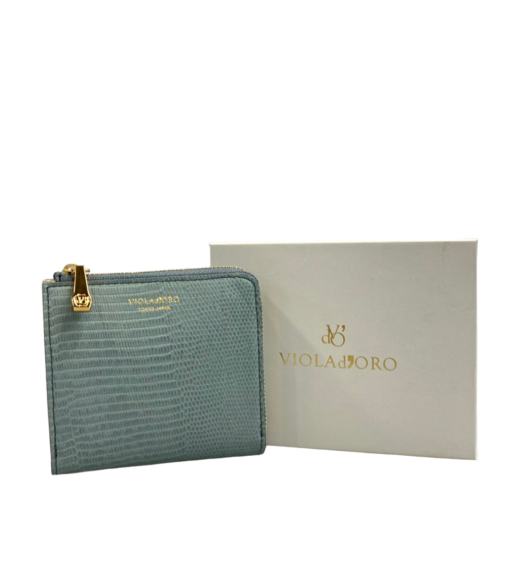 VIOLAd’ORO 二つ折り財布 L字ファスナー レディース ヴィオラドーロ