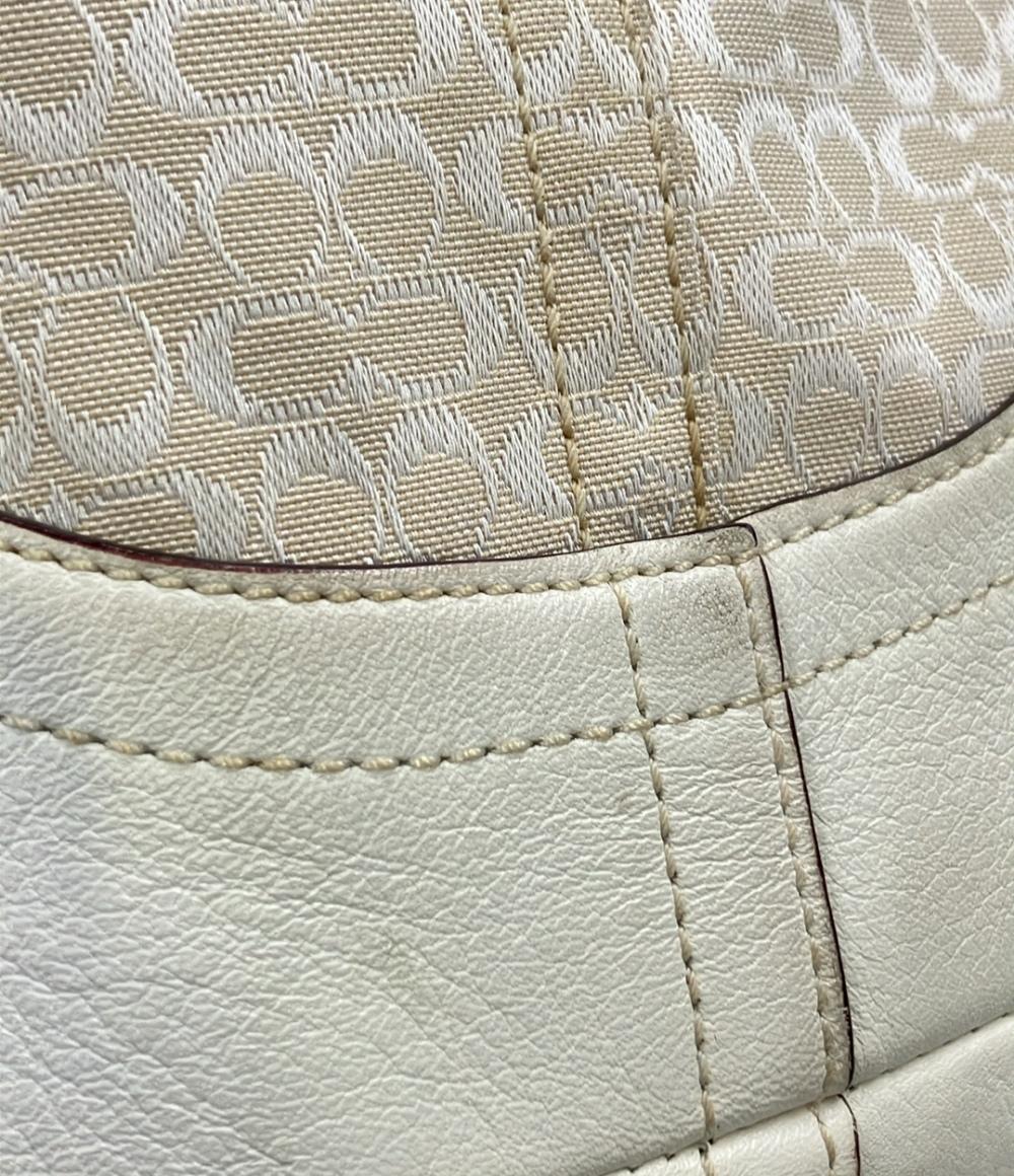 訳あり COACH トートバッグ ショルダーバッグ 肩掛け ミニシグネチャー レディース コーチ