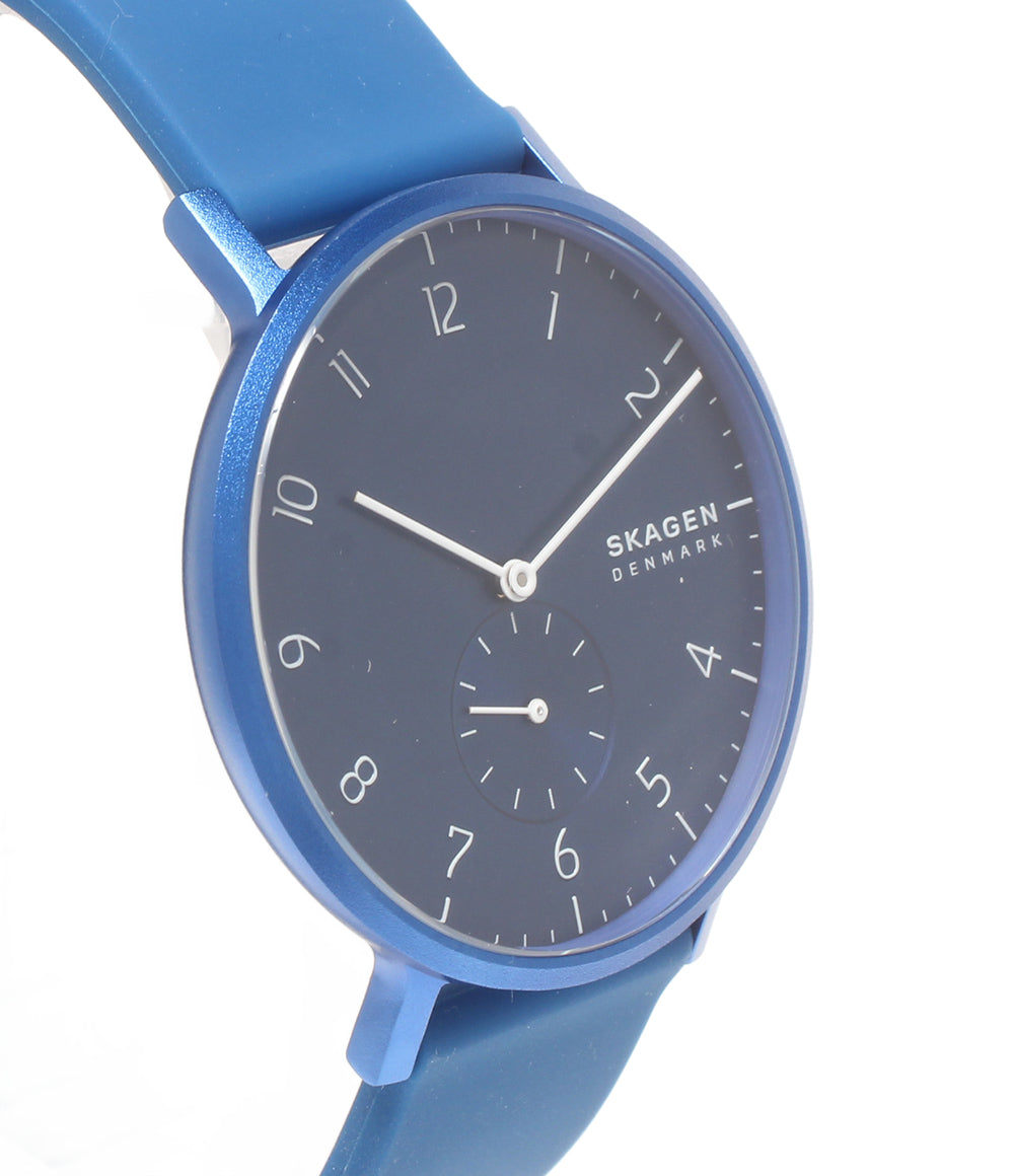 美品 SKAGEN 腕時計 シリコンウォッチ クオーツ ブルー SKW6508 レディース スカーゲン