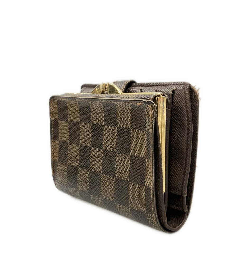 LOUIS VUITTON 二つ折り財布 ポルトモネ ビエ ヴィエノワ ダミエ エベヌ N61663 レディース ルイ・ヴィトン