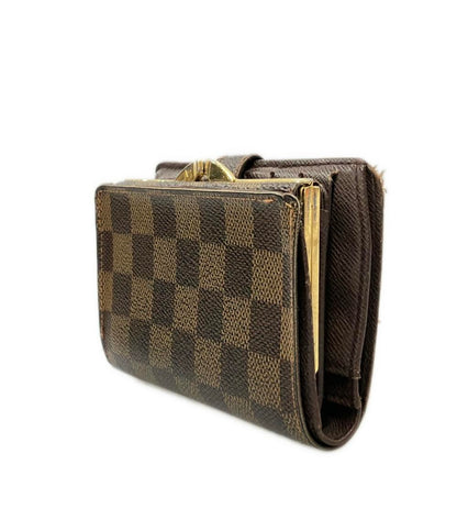 LOUIS VUITTON 二つ折り財布 ポルトモネ ビエ ヴィエノワ ダミエ エベヌ N61663 レディース ルイ・ヴィトン