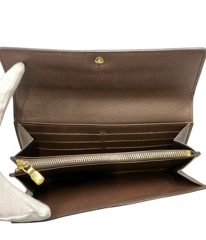 LOUIS VUITTON 長財布 ポルトフォイユ サラ ダミエ エベヌ N61734 メンズ レディース ルイ・ヴィトン