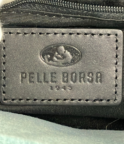 美品 PELLE BORSA ハンドルバッグ ショルダーバッグ リュック 3WAY 斜め掛け パンチングレザー レディース ペレボルサ