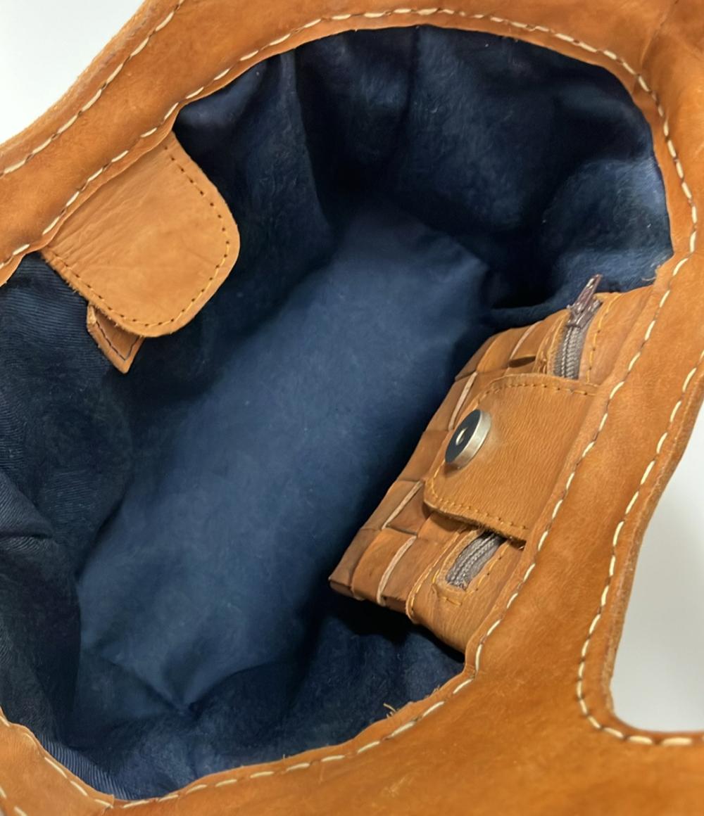 ロビタ 編み込みレザーミニハンドバッグ レディース robita