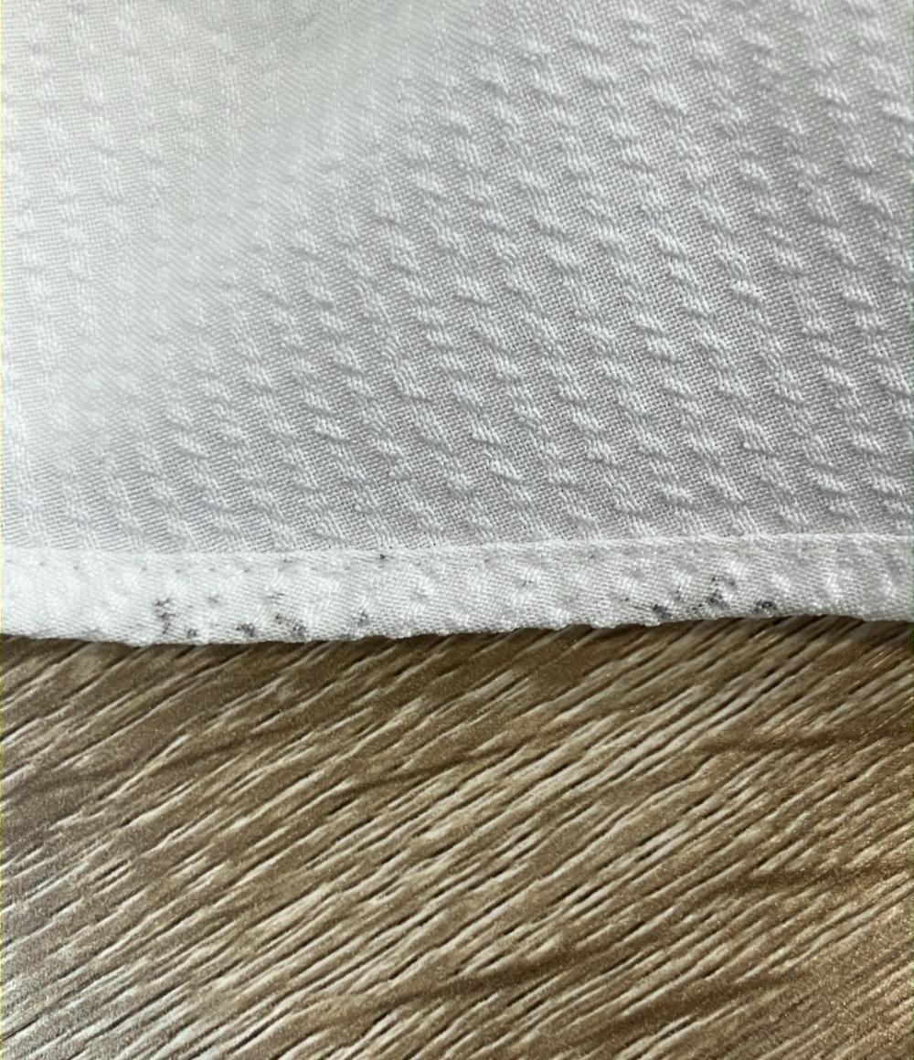 allureville 半袖ワンピース ホワイト サッカースキッパーパターン インナースカート  ベルト付き 202510-14-170 レディース SIZE 2 (M) アルアバイル