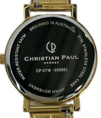 CHRISTIAN PAUL 腕時計 クオーツ CP0716-03292L レディース メンズ クリスチャンポール