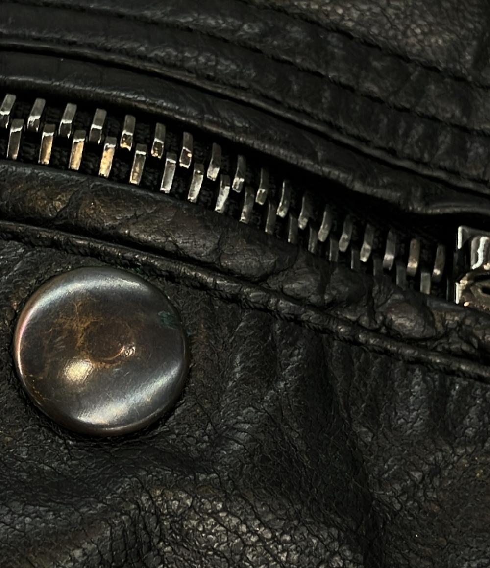 DOLCE&GABBANA レザージャケット ダブルジップ  マルチジップ フェイクレイヤード ジャケット ブルゾン MULTI POCKET FAKE LAYERED BATTING JACKET