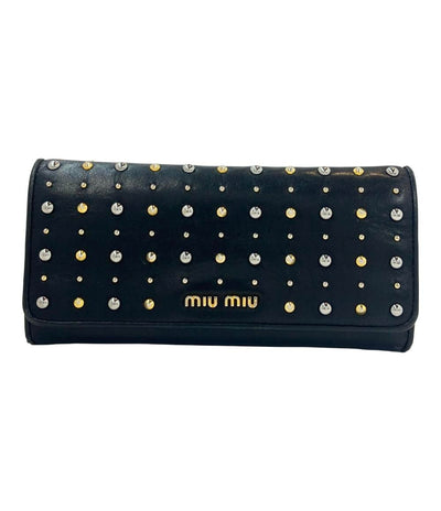 ミュウ ミュウ 二つ折り長財布 レディース Miu Miu