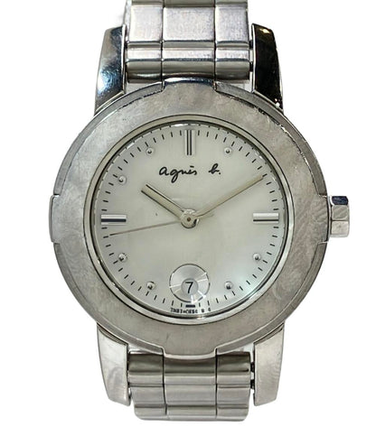 アニエスベー 腕時計 クオーツ シルバー 7N82-0BX0 レディース agnes b.