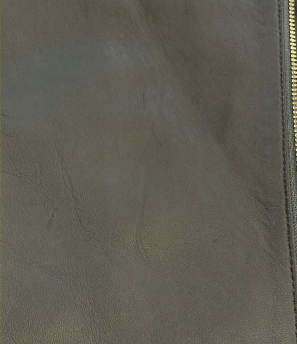 NOBLE ソフトラムレザーライダースジャケット レディース SIZE 36 ノーブル