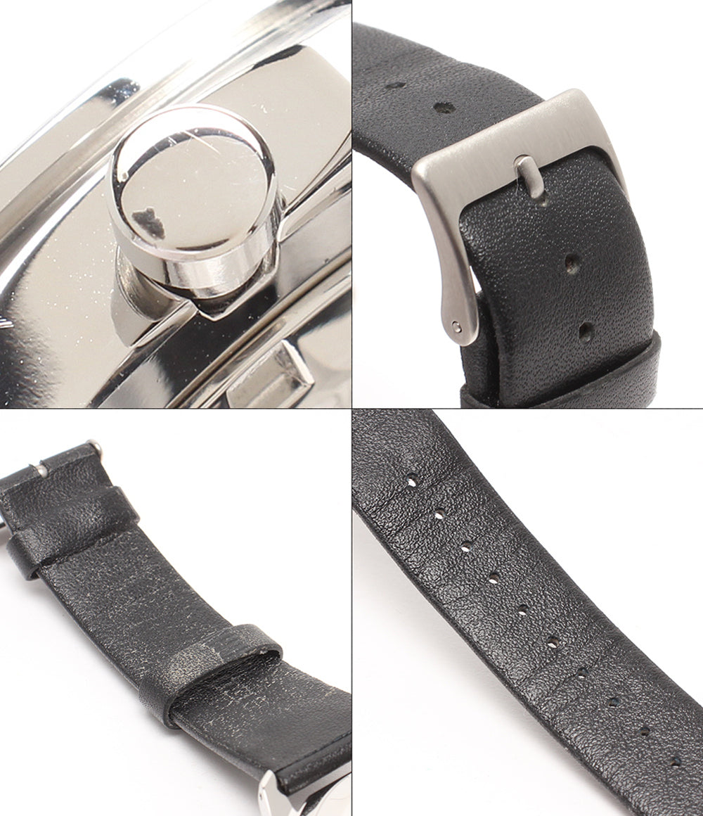 SEIKO 腕時計×シティハンター クオーツ ブラック 8T63-02P0 メンズ