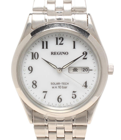 REGUNO 腕時計 ソーラー ホワイト系 E101-S0283221 メンズ レグノ