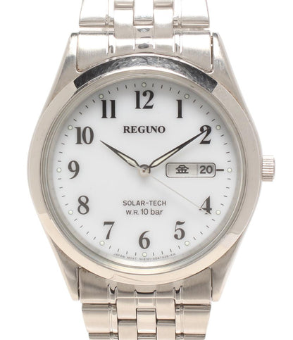 REGUNO 腕時計 ソーラー ホワイト系 E101-S0283221 メンズ レグノ