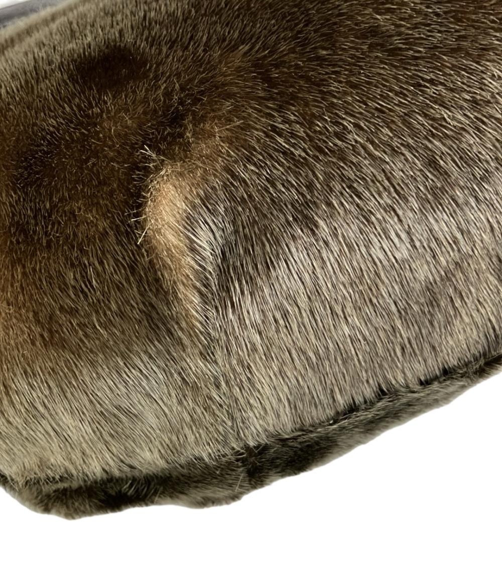 アルカン 2wayハンドバッグ ショルダーバッグ 斜め掛け 毛皮あざらし レディース ARUKAN