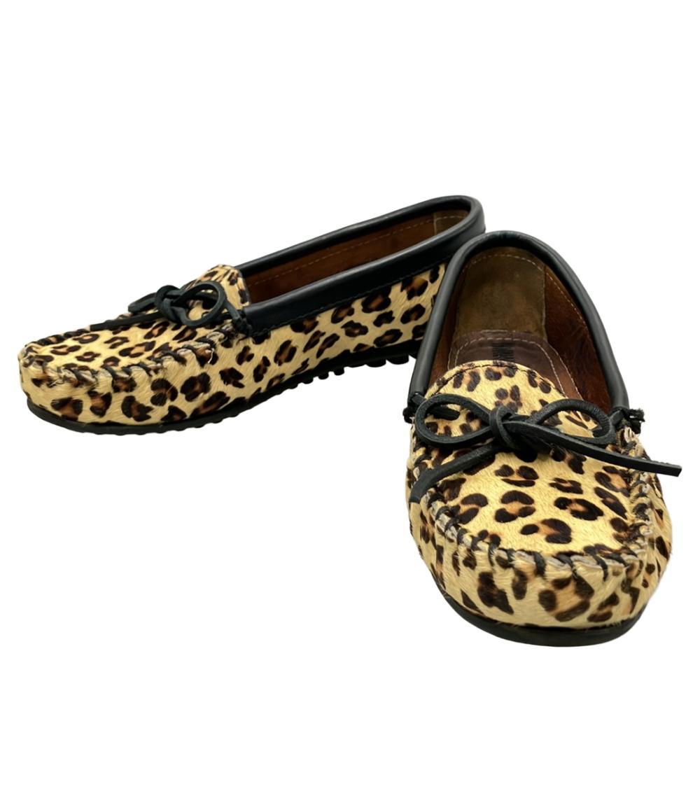 ミネトンカ ハラコレオパード柄モカシン 387F レディース SIZE 5.5 (S) MINNETONKA