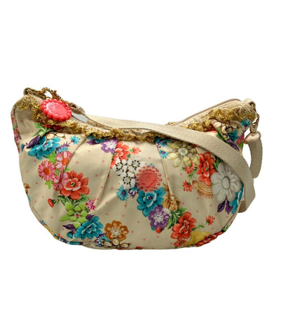 美品 LeSportsac ショルダーバッグ 斜め掛け フラワーモチー ベネフィットコラボ レディース レスポートサック