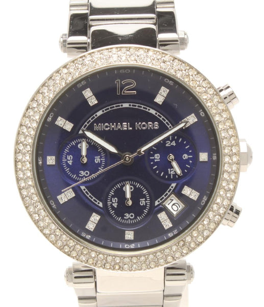 MICHAEL KORS 腕時計 クオーツ ネイビー系 MK-6117 レディース メンズ
