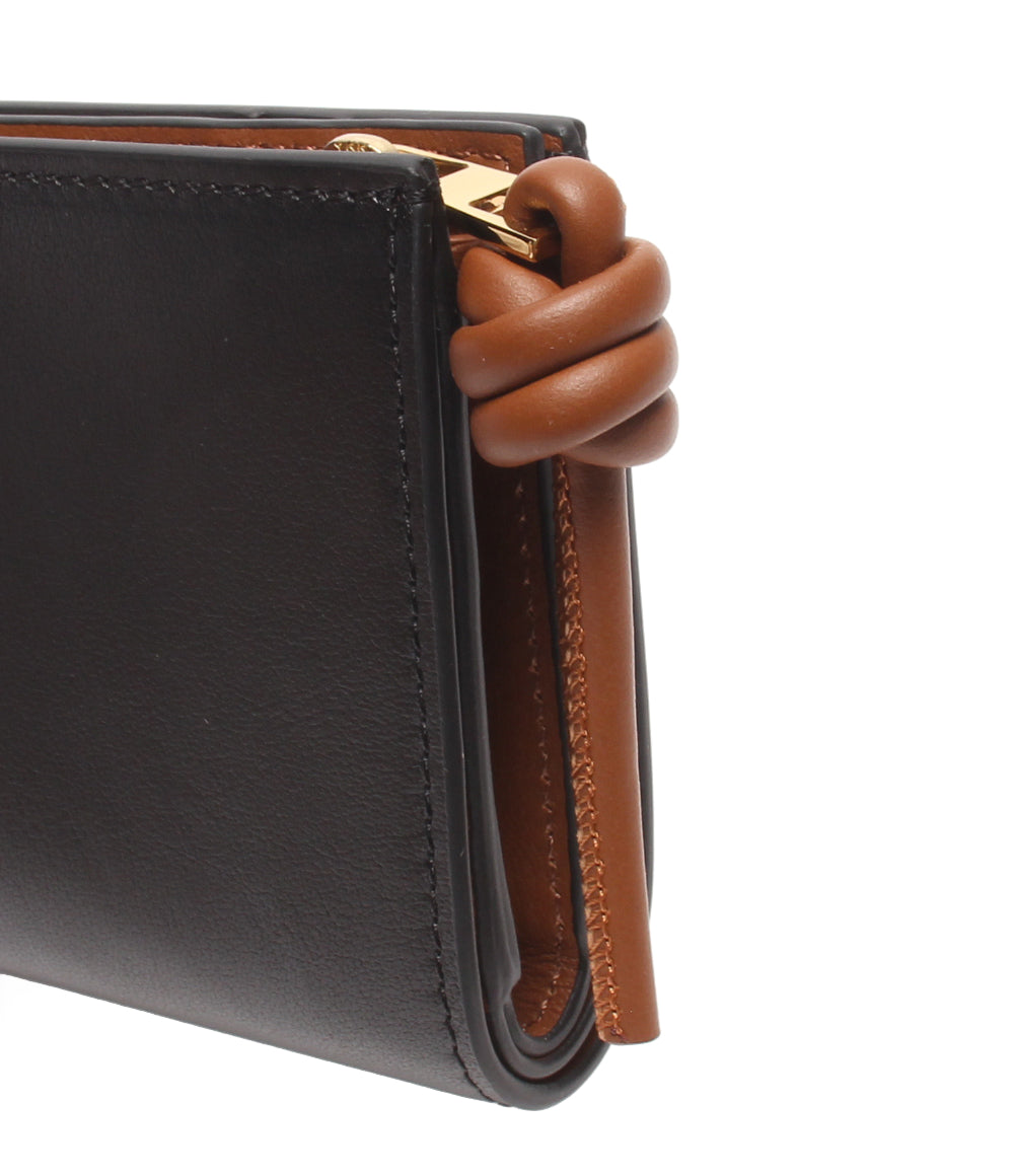 美品 LOEWE 二つ折り財布 ノット コンパクト ウォレット レディース ロエベ