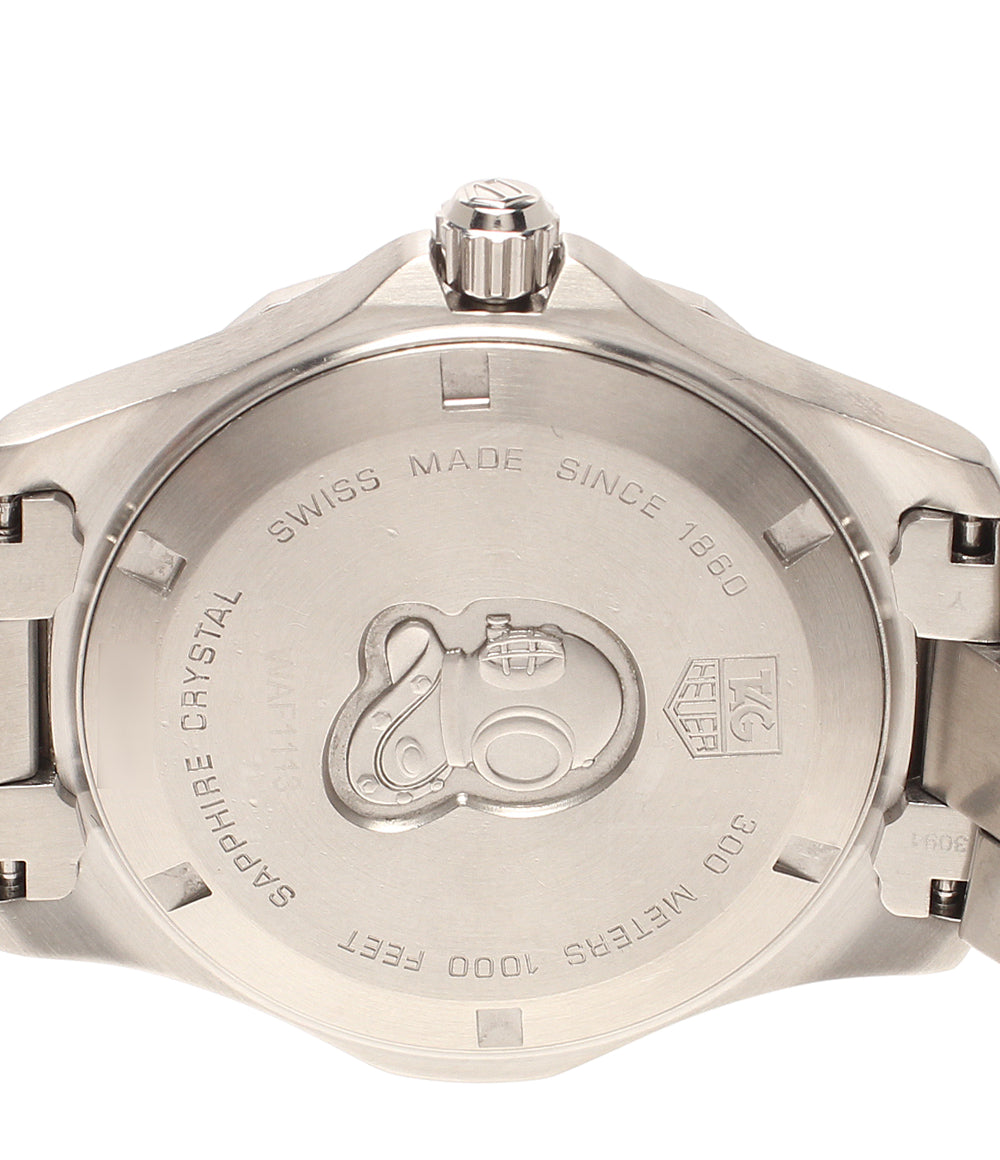 TAG HEUER 腕時計 アクアレーサー クオーツ ネイビー WAF1113 メンズ タグホイヤー