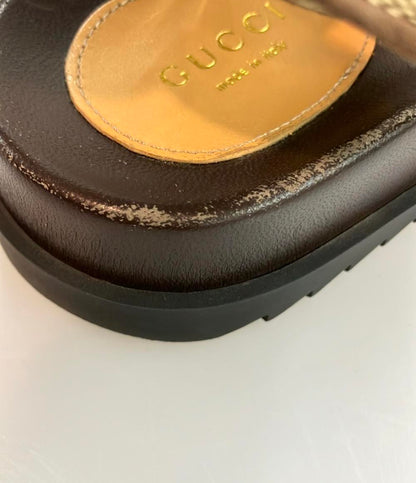 GUCCI サンダル GGキャンバス レディース SIZE 36.5 (M) グッチ