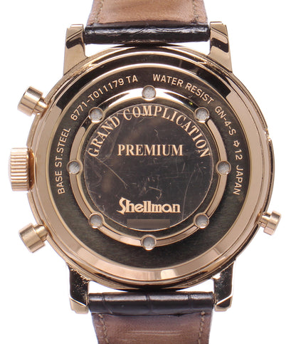SHELLMAN 腕時計 グランドコンプリケーション プレミアム クオーツ シルバー 6771-T011179 メンズ シェルマン