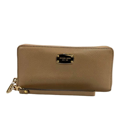 マイケルコース ラウンドファスナー二つ折り長財布 ストラップ付き レディース MICHAEL KORS