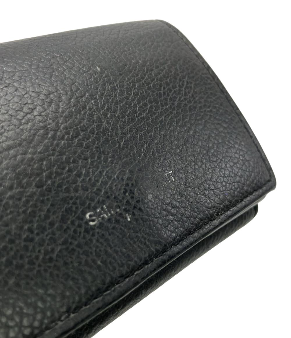 サンローラン 三つ折り財布 タイニーウォレット レザー レディース SAINT LAURENT