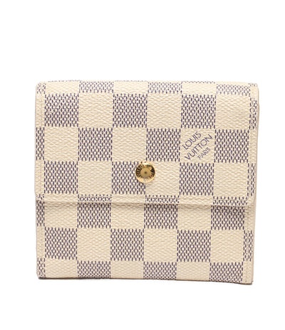 LOUIS VUITTON Wホック三つ折り財布 ポルトフォイユ エリーズ ダミエアズール N61733 レディース メンズ ルイ・ヴィトン