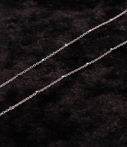 美品 ネックレス K10WG ダイヤ 0.25ct レディース