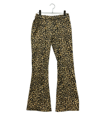 HYSTERIC GLAMOUR デニムパンツ  LEOPARD柄 リバーシブル スウェット モード ダメージ加工 01261CP01 レディース SIZE FREE (M) ヒステリックグラマー