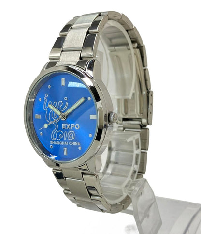 腕時計 EXPO 2010 SHANGHAI CHINA クオーツ ブルー メンズ