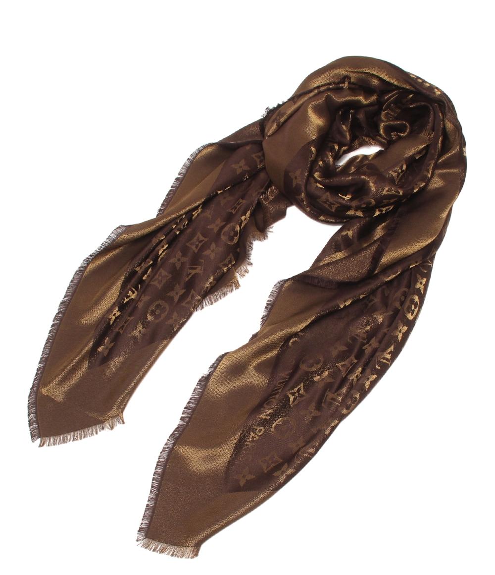 美品 LOUIS VUITTON 大判ストール ショール ショール･モノグラム シャイン M75122 レディース ルイ・ヴィトン