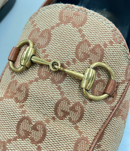 GUCCI ホースビットローファー GG キャンバス ヨルダーン レディース SIZE 34 (22cm) グッチ