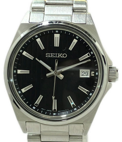 SEIKO 腕時計 コレクション クオーツ ブラック 6N52-00J0 メンズ セイコー