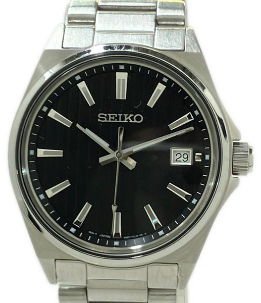 SEIKO 腕時計 コレクション クオーツ ブラック 6N52-00J0 メンズ