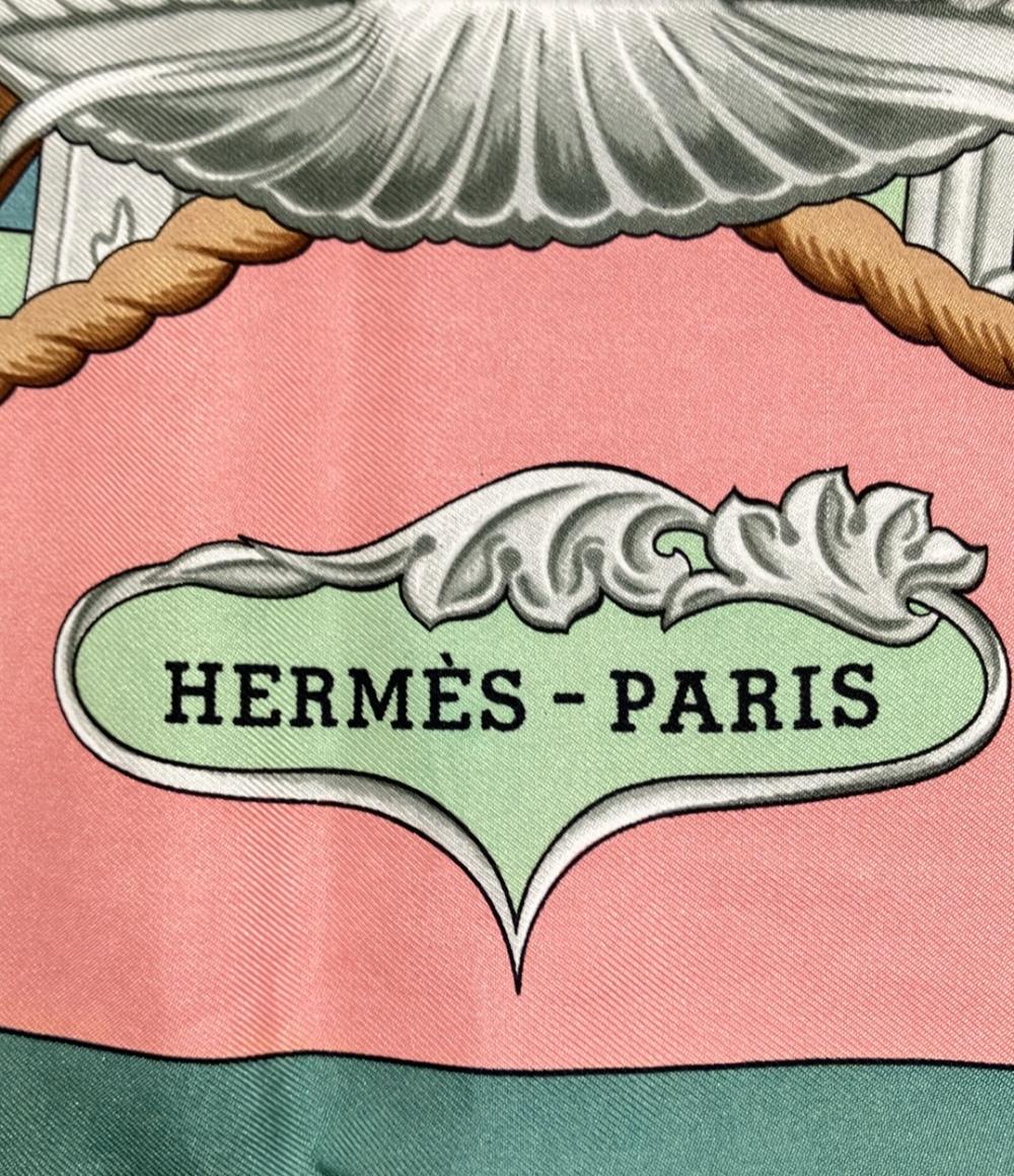 HERMES エルメス スカーフ カレ90 SPINNAKERS ヨット柄 シルク100 