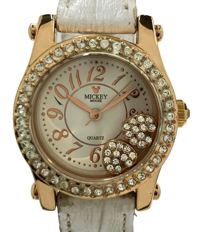 Disney 腕時計 ミッキーマウス クオーツ ホワイト レディース ディズニー
