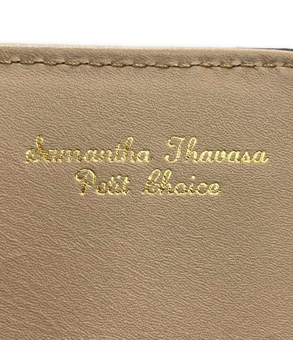 サマンサタバサプチチョイス 二つ折り長財布 フロントベルト 牛革 レディース Samantha Thavasa Petit Choice