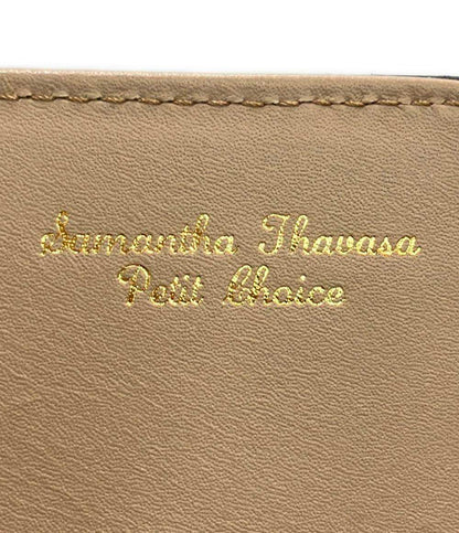 サマンサタバサプチチョイス 二つ折り長財布 フロントベルト 牛革 レディース Samantha Thavasa Petit Choice