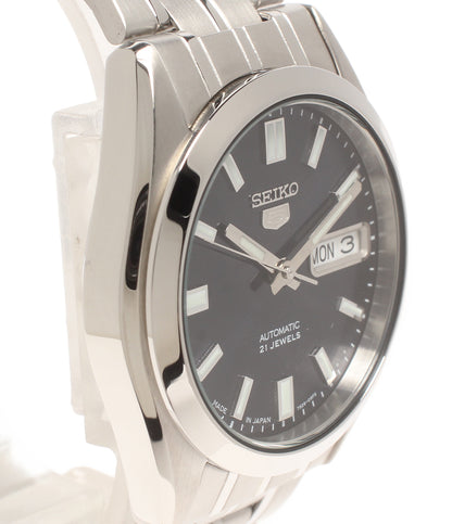 美品 SEIKO 腕時計 セイコー5 自動巻き ブラック 7S26-03B0 メンズ セイコー